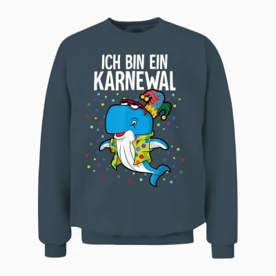 Cologne Carnival T-Shirt, Black Unisex Sweatshirt - Dark Heather