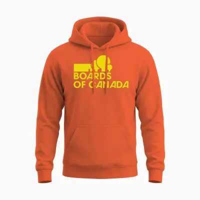 Boards of Canada Logo Yellow Unisex Hoodie - Orange