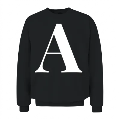 The Letter A Unisex Sweatshirt - Black