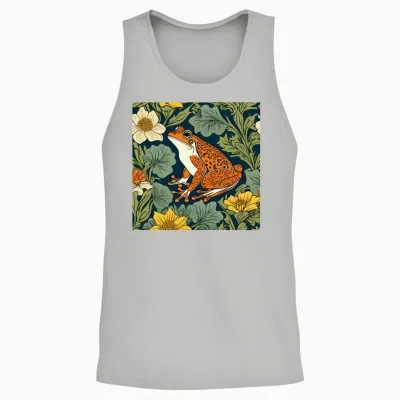 Frog William Morris Unisex Tank Top - Ash