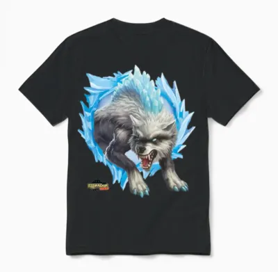 Schleich® Eldrador® Creatures Snow Wolf Unisex T-Shirt - Black