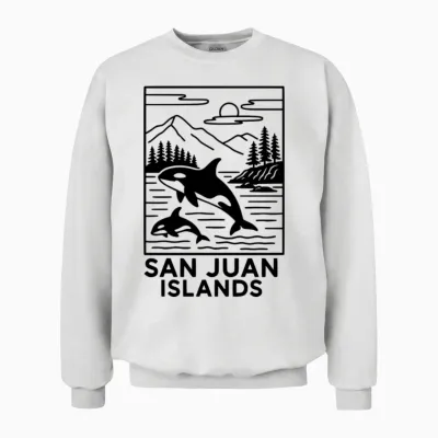 San Juan Islands Unisex Sweatshirt - White