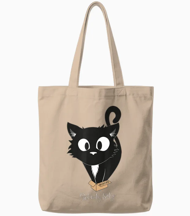 Ralf Schmitz - Hildegard Cat Tote Bags in Natural