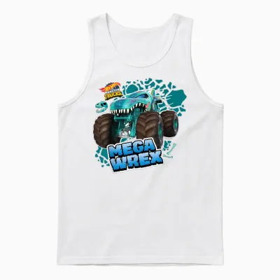Hot Wheels - Mega Wrex T-Shirt, Black Unisex Tank Top - White