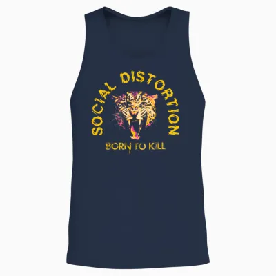 Offizielle Social Distortion Born to Kill Unisex Tank Top - Navy