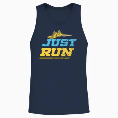 Just Run - Cross Country Unisex Tank Top - Navy