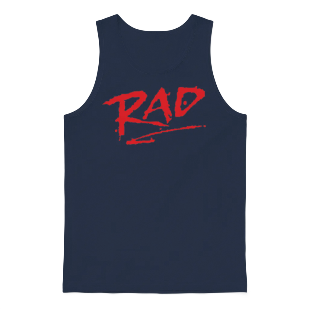 Rad 1980s Classic Bmx Movie Cool Retro Cru Jones B Unisex Tank Top - Navy