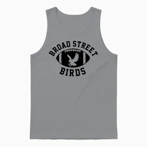 Broad St Birds Bird Lovers Unisex Tank Top in Sport Grey