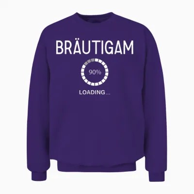 Bräutigam Loading Jga Männer Tshirt Bräutigam Outfit Unisex Sweatshirt - Purple