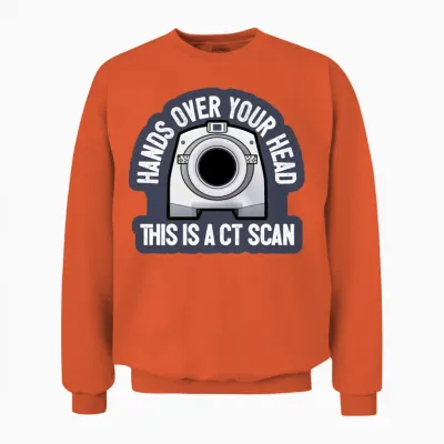 This Is a Ct Scan Unisex Sweatshirt - Orange