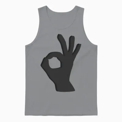 Ok Hand Unisex Tank Top - Sport Grey