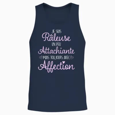 Madame Attachiante Humour Woman Raleuse Unisex Tank Top - Navy