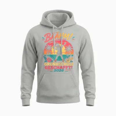 Grundschule Abschluss 2026 Mädchen Gymnasium Unisex Hoodie - Ash