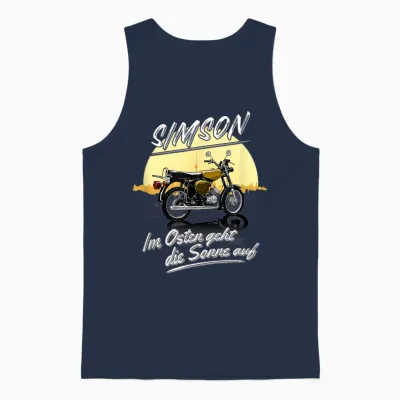 Simson Im Osten Geht Die Sonne Auf T-Shirt, Black Unisex Tank Top - Navy