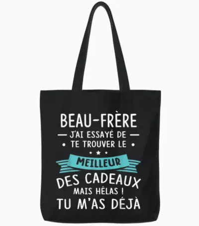 Funny Funny Christmas T-Shirt Gift Idea for the Law Brother, Black, S Tote Bags - Black