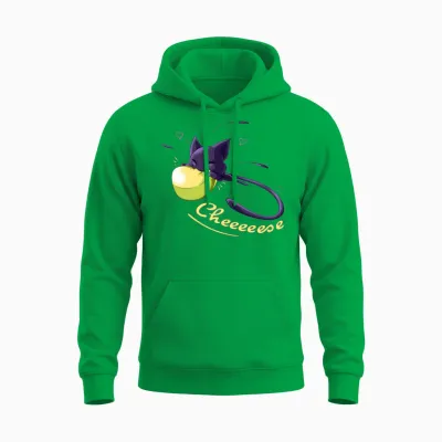 Miraculous Cheese Plagg Cat Noir Unisex Hoodie - Irish Green
