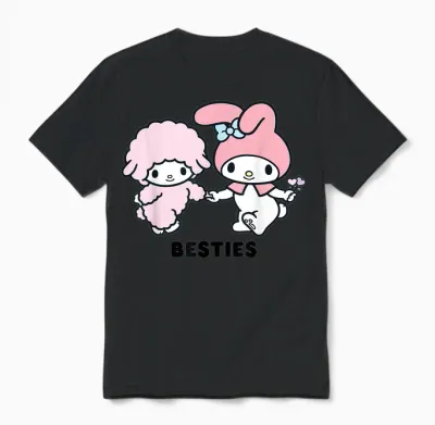 My Melody Besties Unisex T-Shirt - Black