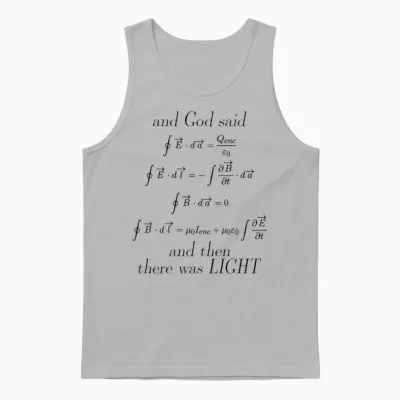 Maxwells Equations Maxwell Maxwell's Math Pi 3wh1 Unisex Tank Top - Ash