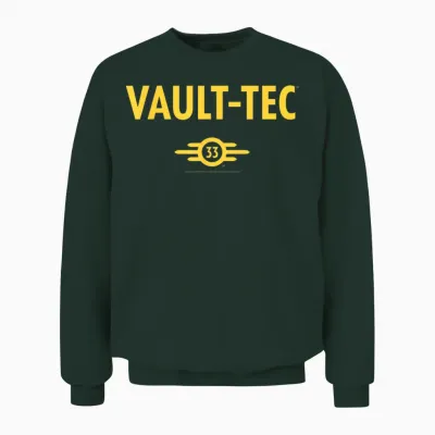 Fallout Tv Series Vault-Tec 33 Logo Easy Costume Video Game Unisex Sweatshirt - Forest