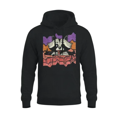 Trash Retro Unisex Hoodie - Black