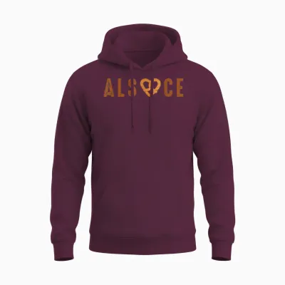 Alsace Pretzel Gift for Men Alsatian Women Alsatian Unisex Hoodie - Maroon
