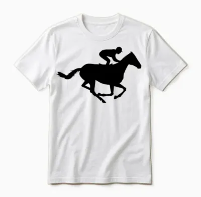 Running Horse Unisex T-Shirt - White