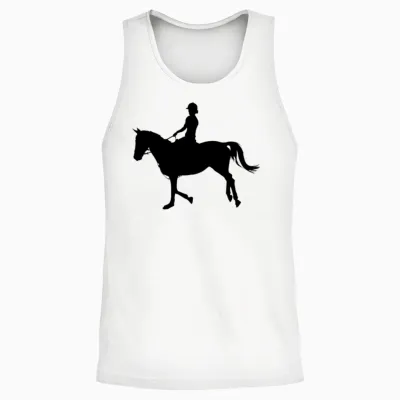 Equestrian, Horse Riding, Horse, Competition Unisex Tank Top - White