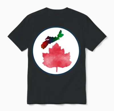 I Love Nova Scotia Canada Unisex T-Shirt - Black