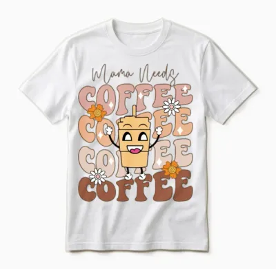 Mama Needs Coffee Funny Design, Mother’s Day Unisex T-Shirt - White