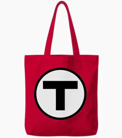 Mbta Tote Bags - Red
