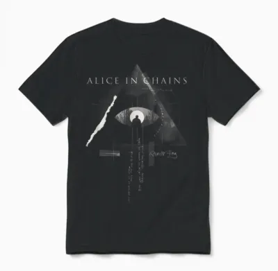 Alice in Chains - Rainier Fog T-Shirt, Black, S Unisex T-Shirt - Black