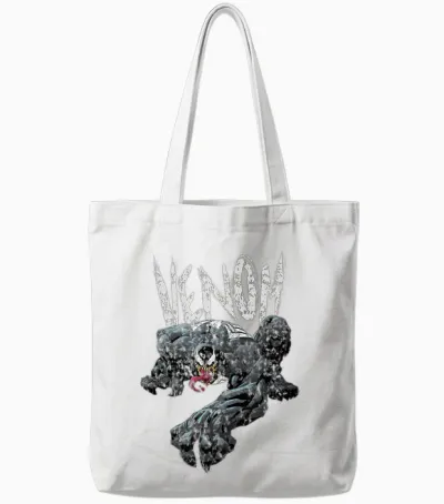 Marvel Venom Eddie Brock Tote Bags - White
