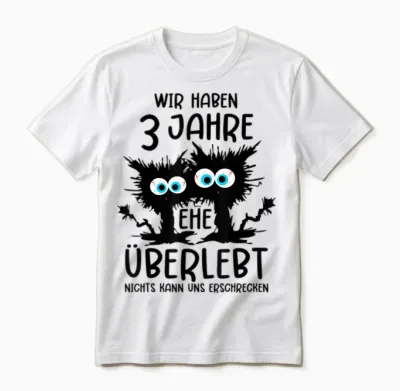 Lederne Hochzeit Ehemann Lederhochzeit 3. Hochzeitstag Unisex T-Shirt - White