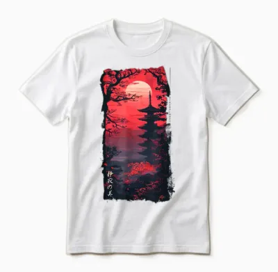 Japan Retro 80er 90er in Grunge Cherry Blossom Vaporwave Unisex T-Shirt - White