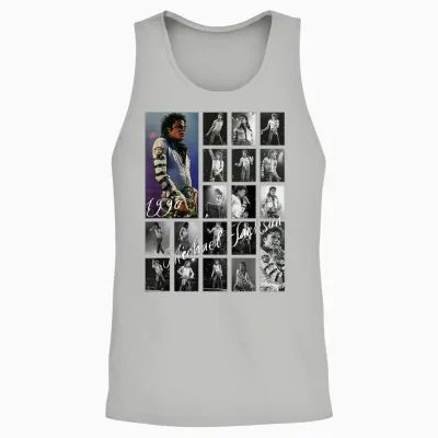 Michael Jackson 077 Unisex Tank Top - Ash