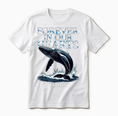 Timmy Wal Ostsee Buckelwal Team Hope Free in Our Hearts 2026 Unisex T-Shirt - White