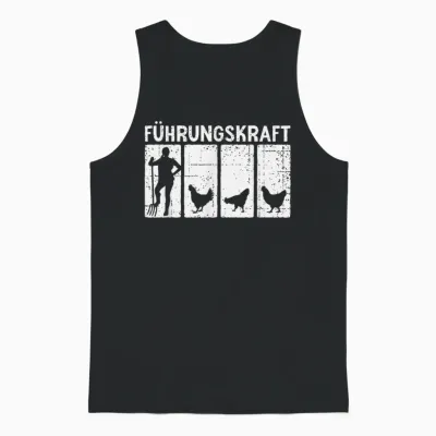 Führungskraft Huhn Hahn Hühnerzüchter Hühner Unisex Tank Top - Black
