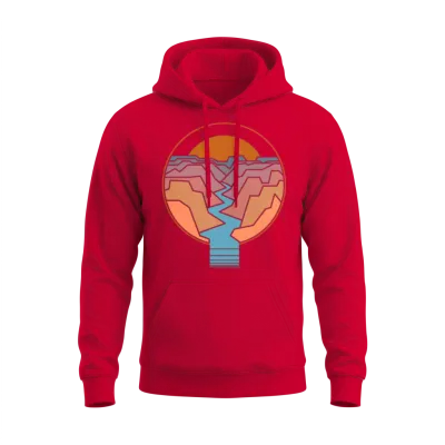 Travel Hiking Adventure Camping Gift Unisex Hoodie - Red