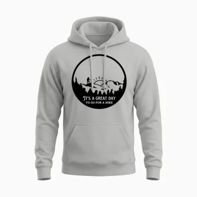 Great Day for a Hike Unisex Hoodie - Ash