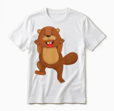 Funny Animal Unisex T-Shirt - White