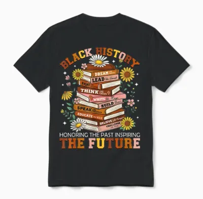 Black History Month Black Leaders African American Teachers Unisex T-Shirt - Black