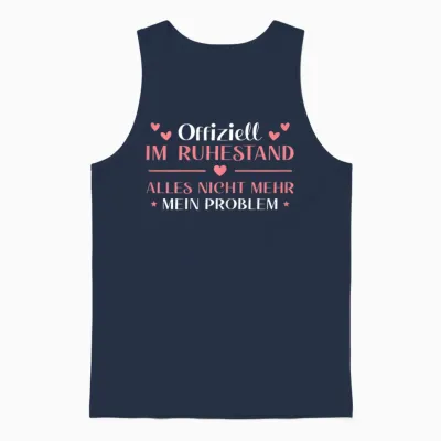 Damen Ruhestand Arbeitskollegin Im Rentenalter Rentnerin Unisex Tank Top - Navy