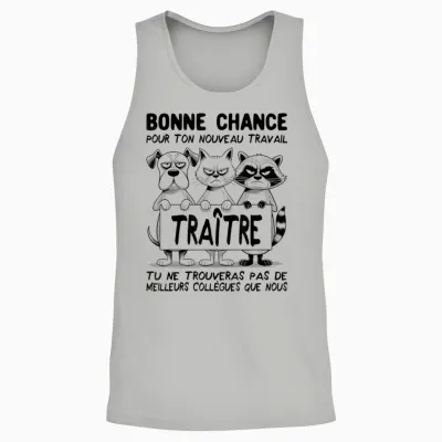 Departure Colleague Work - New Job | Traitor Unisex Tank Top - Ash