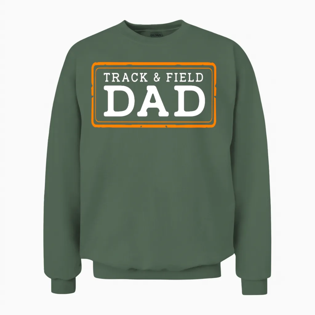 Athlete Track and Field Dad Unisex Sweatshirt in Military Green