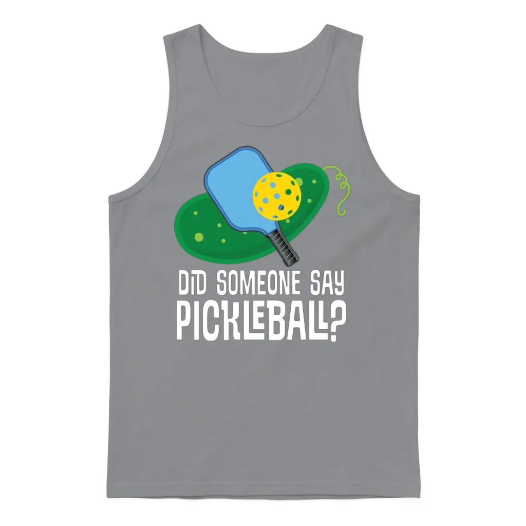Pickleball Funny Joke โ Memes & Humor Gift Unisex Tank Top - Sport Grey