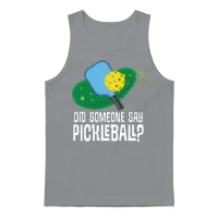 Pickleball Funny Joke — Memes & Humor Gift Unisex Tank Top - Sport Grey – 1