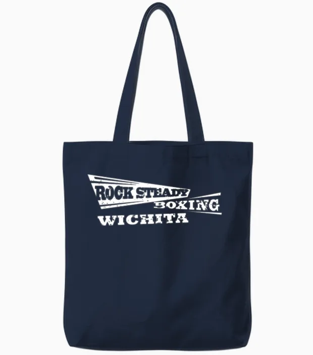 Cartoon Logo Tote Bags in Navy