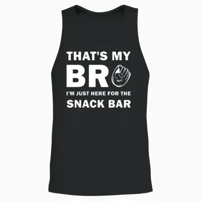 Funny Baseball Unisex Tank Top - Black