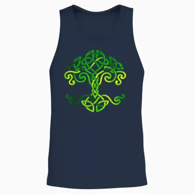 Irland Geschenk Flagge Ireland Vintage St. Patricks Day Unisex Tank Top - Navy