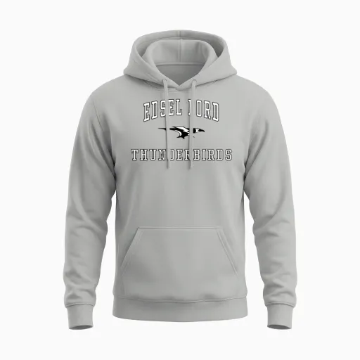 Edsel Ford High School Thunderbirds C1 Unisex Hoodie in Ash